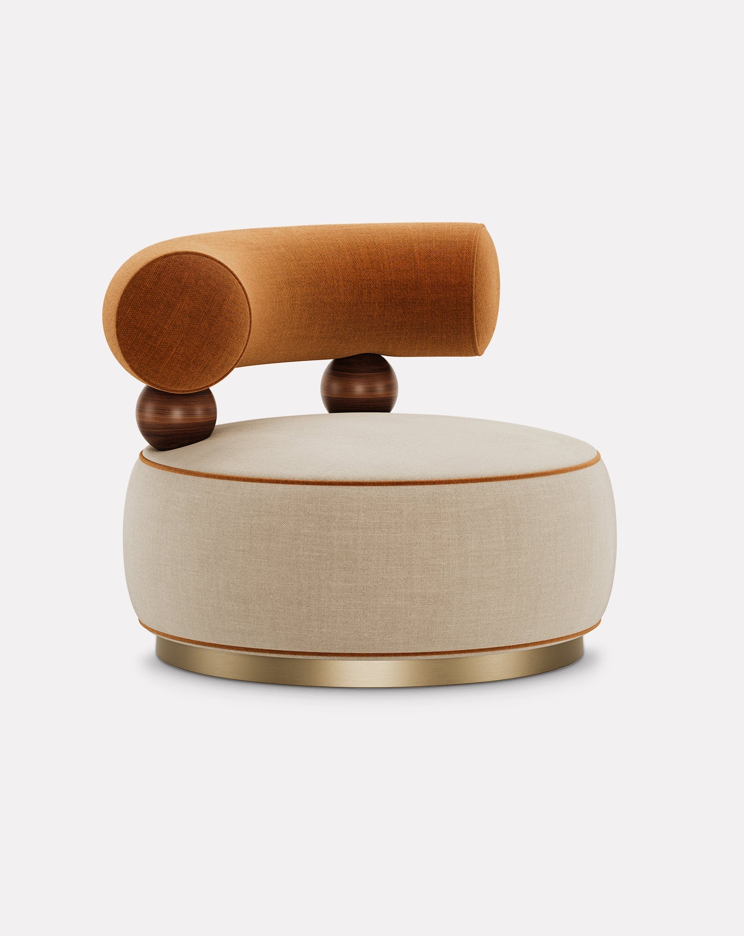 Brushed Brass Armchair