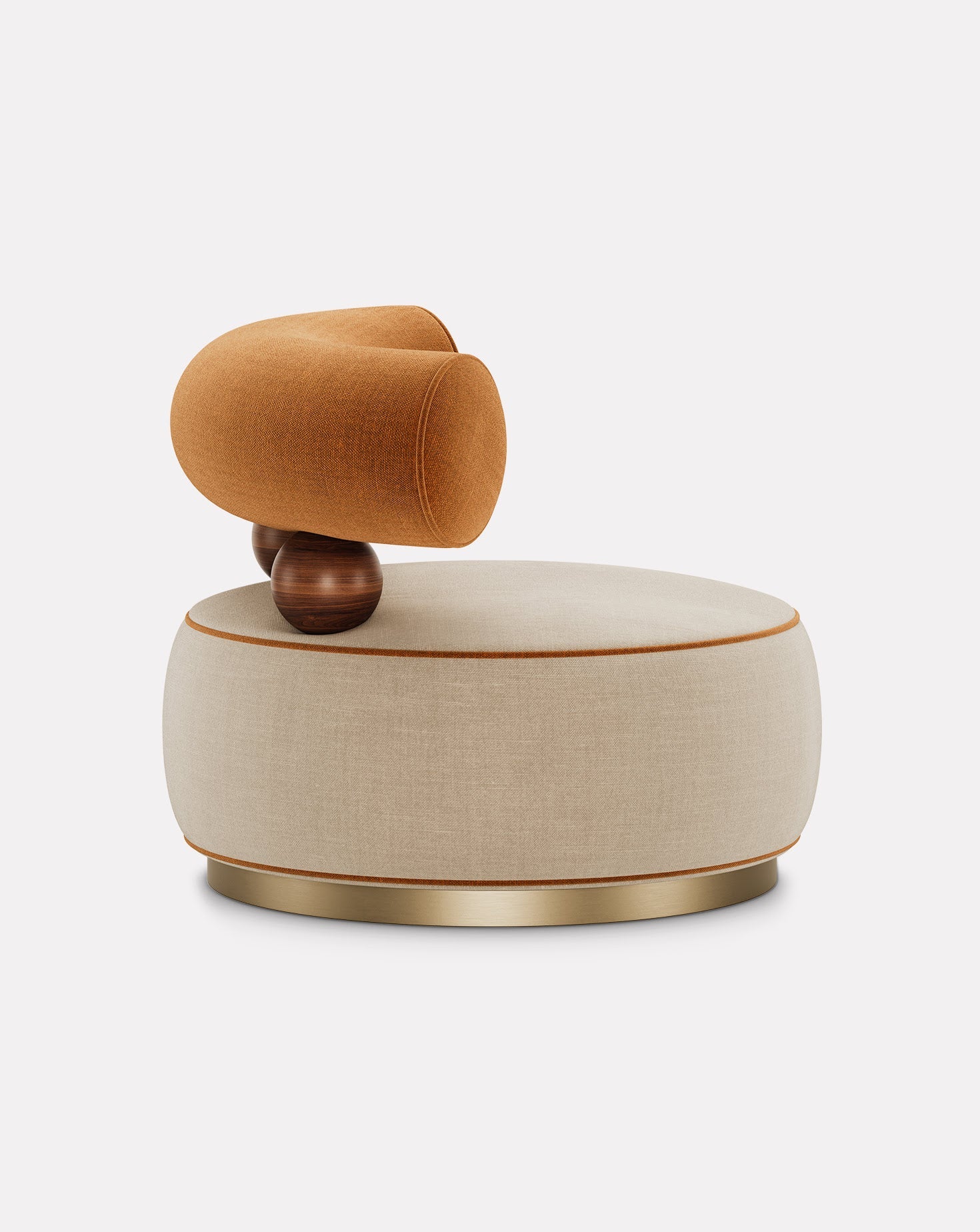 Brushed Brass Armchair