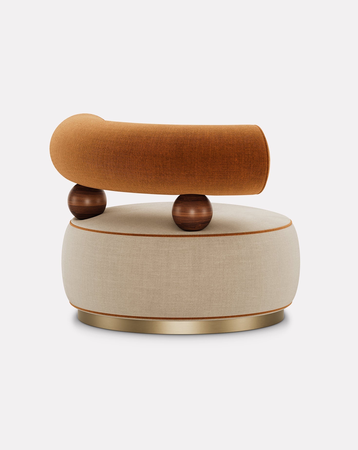 Brushed Brass Armchair