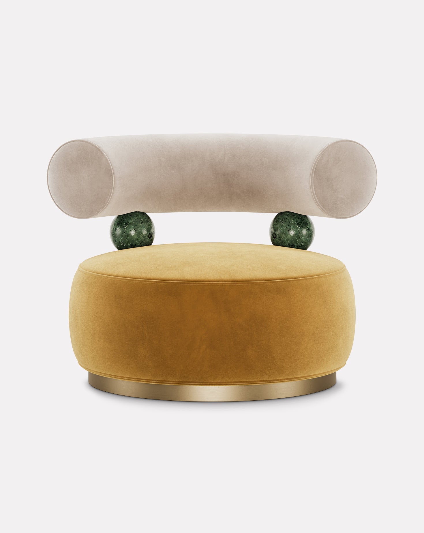 Brushed Brass Armchair