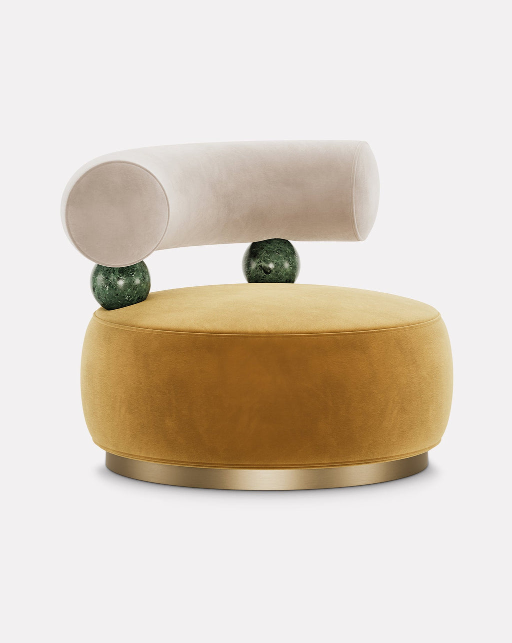 Brushed Brass Armchair