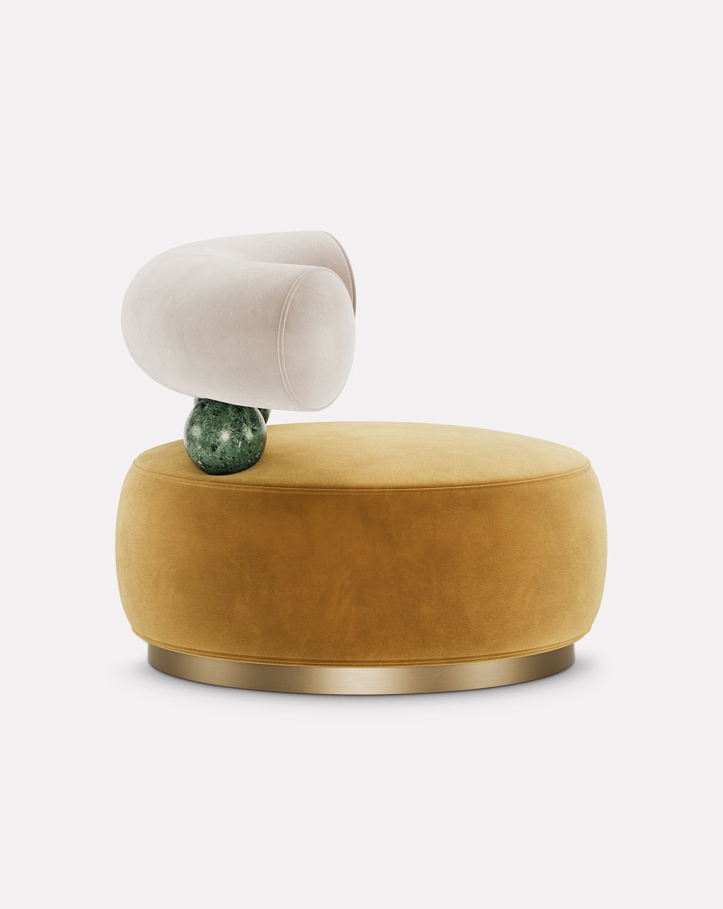 Brushed Brass Armchair