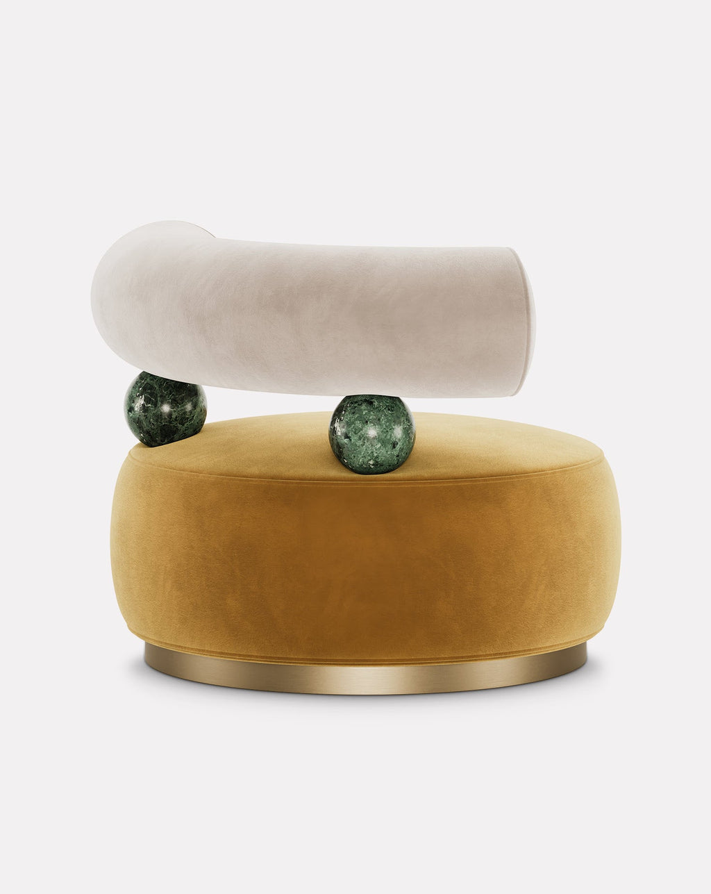 Brushed Brass Armchair