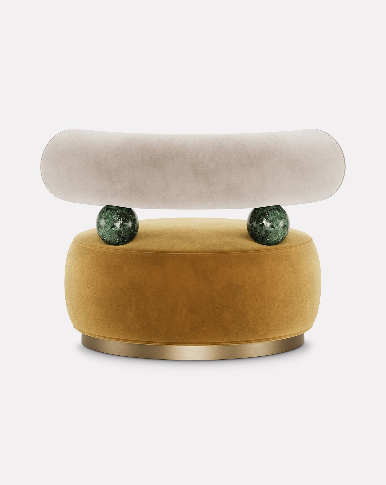 Brushed Brass Armchair