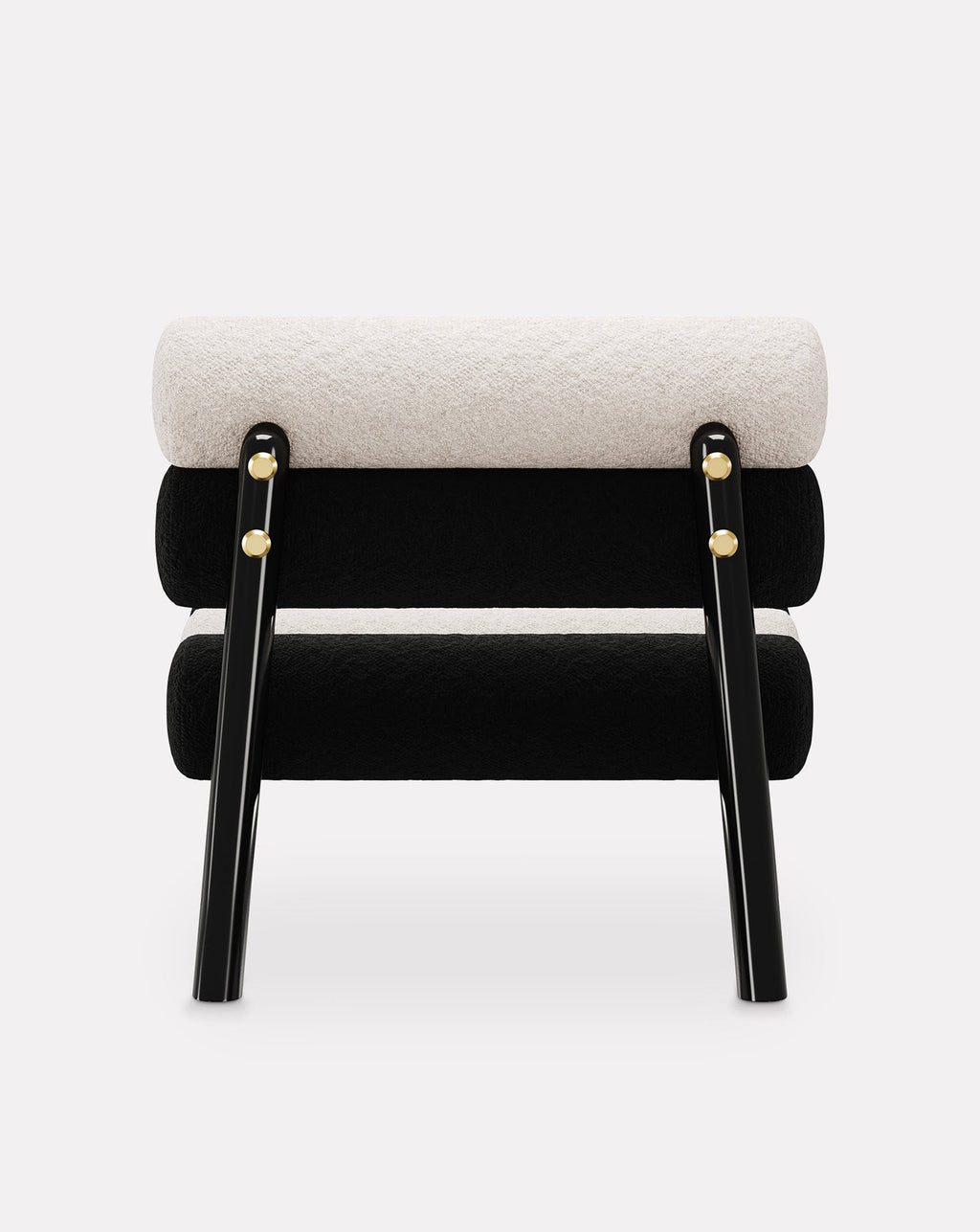Wood and Brass Armchair