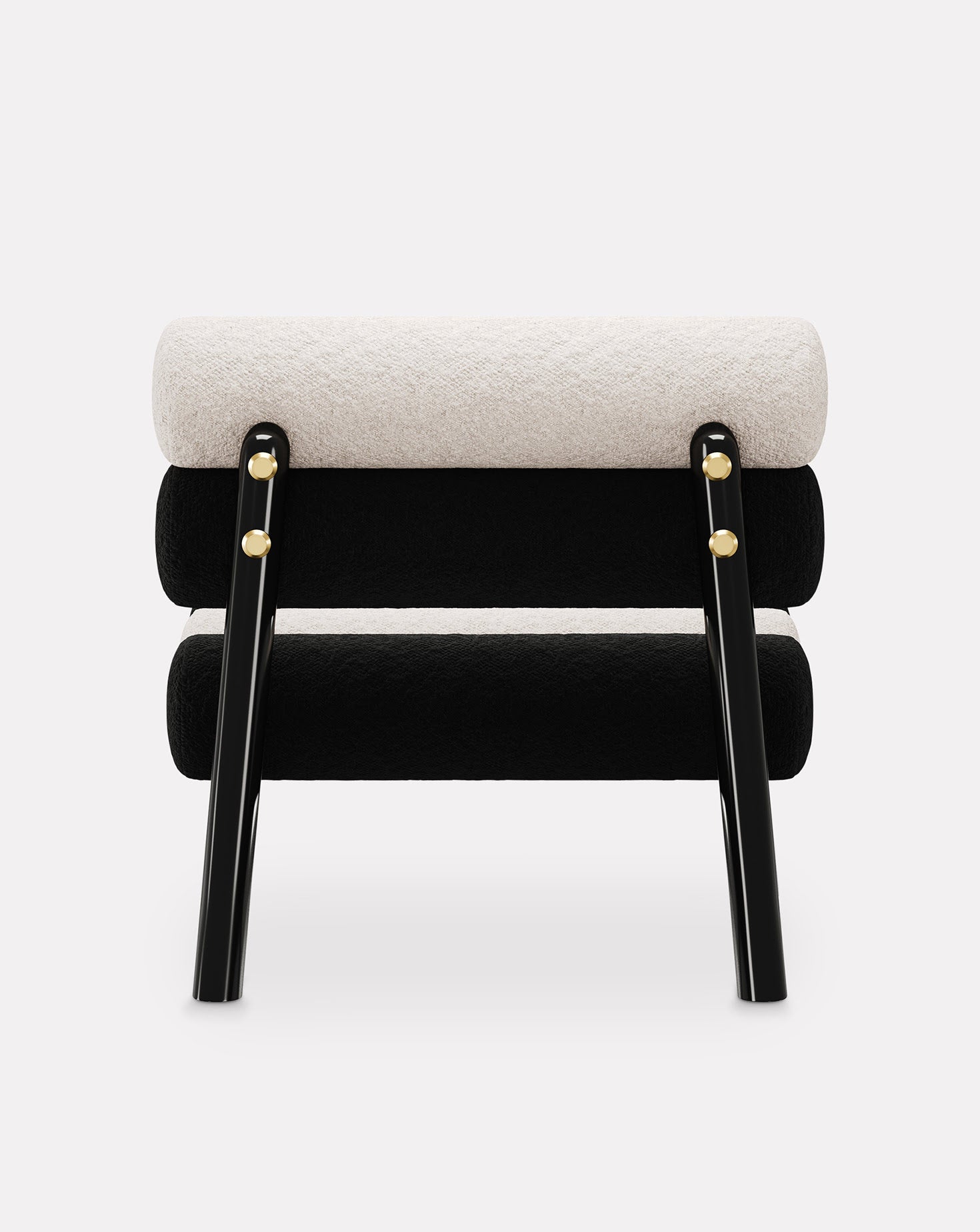 Wood and Brass Armchair