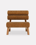 Wood and Brass Armchair