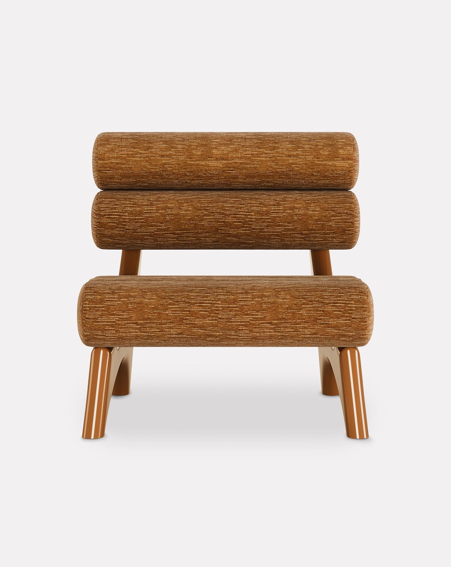 Wood and Brass Armchair