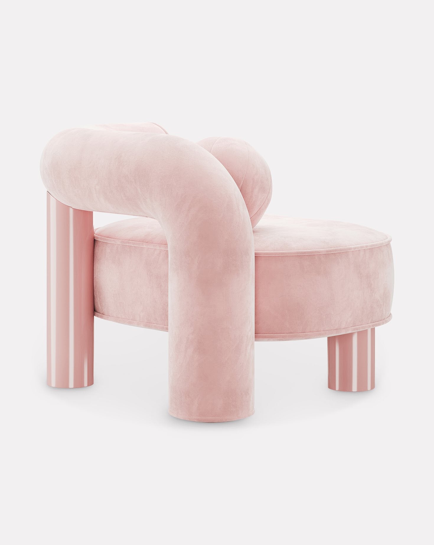 Marble and Wood Armchair