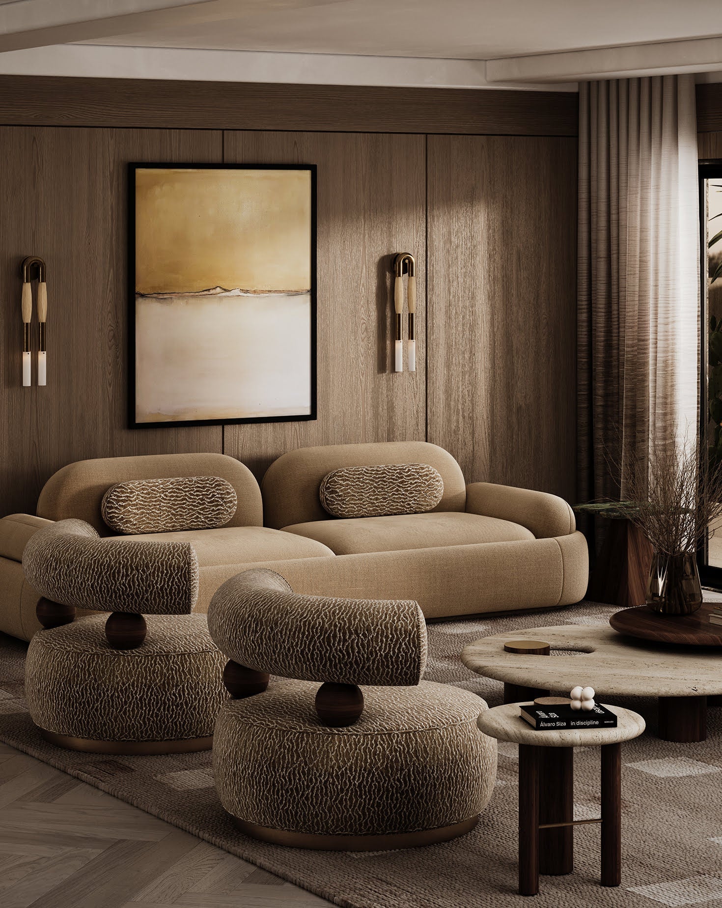 300 Bouclé Fabric Sofa