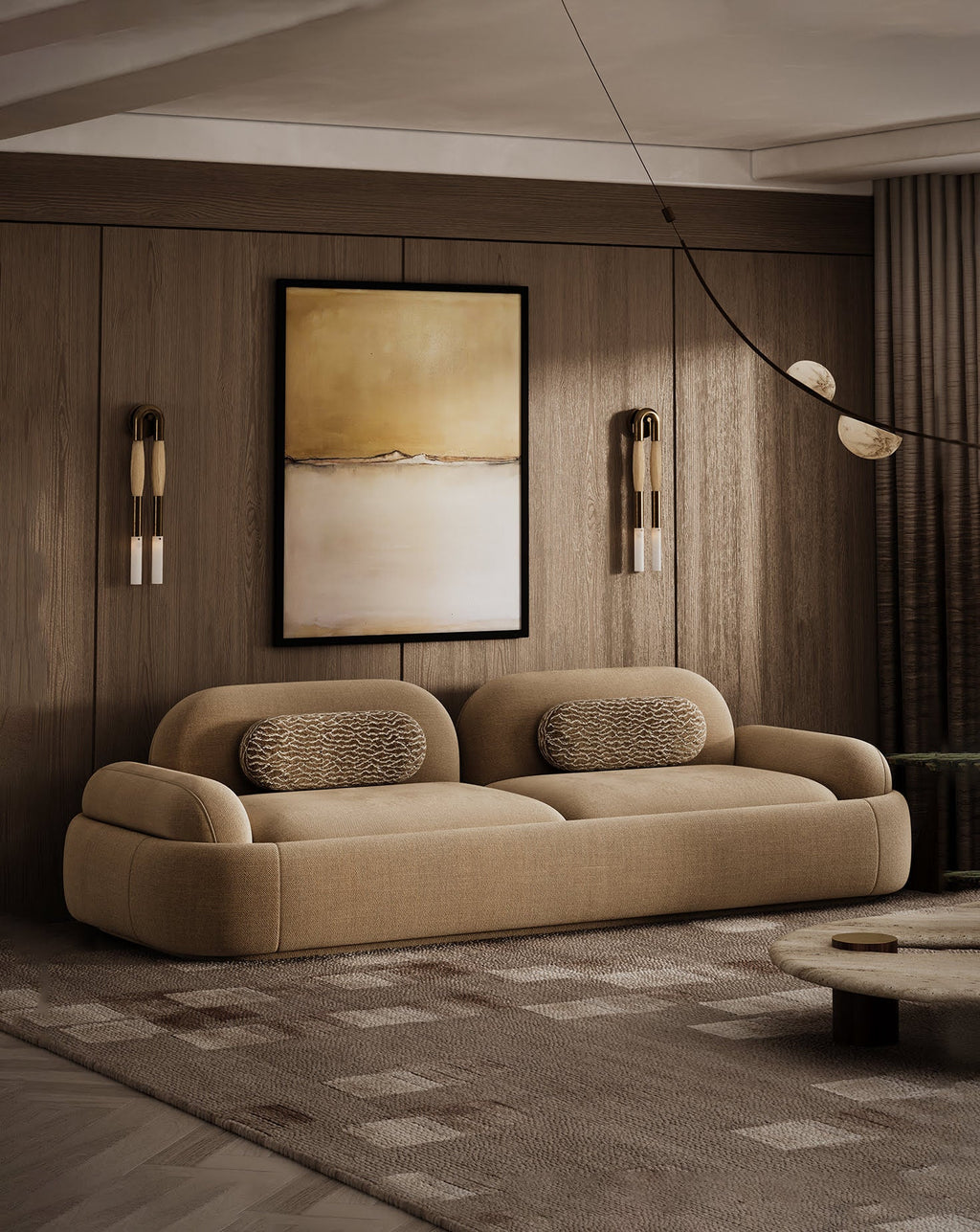 300 Bouclé Fabric Sofa