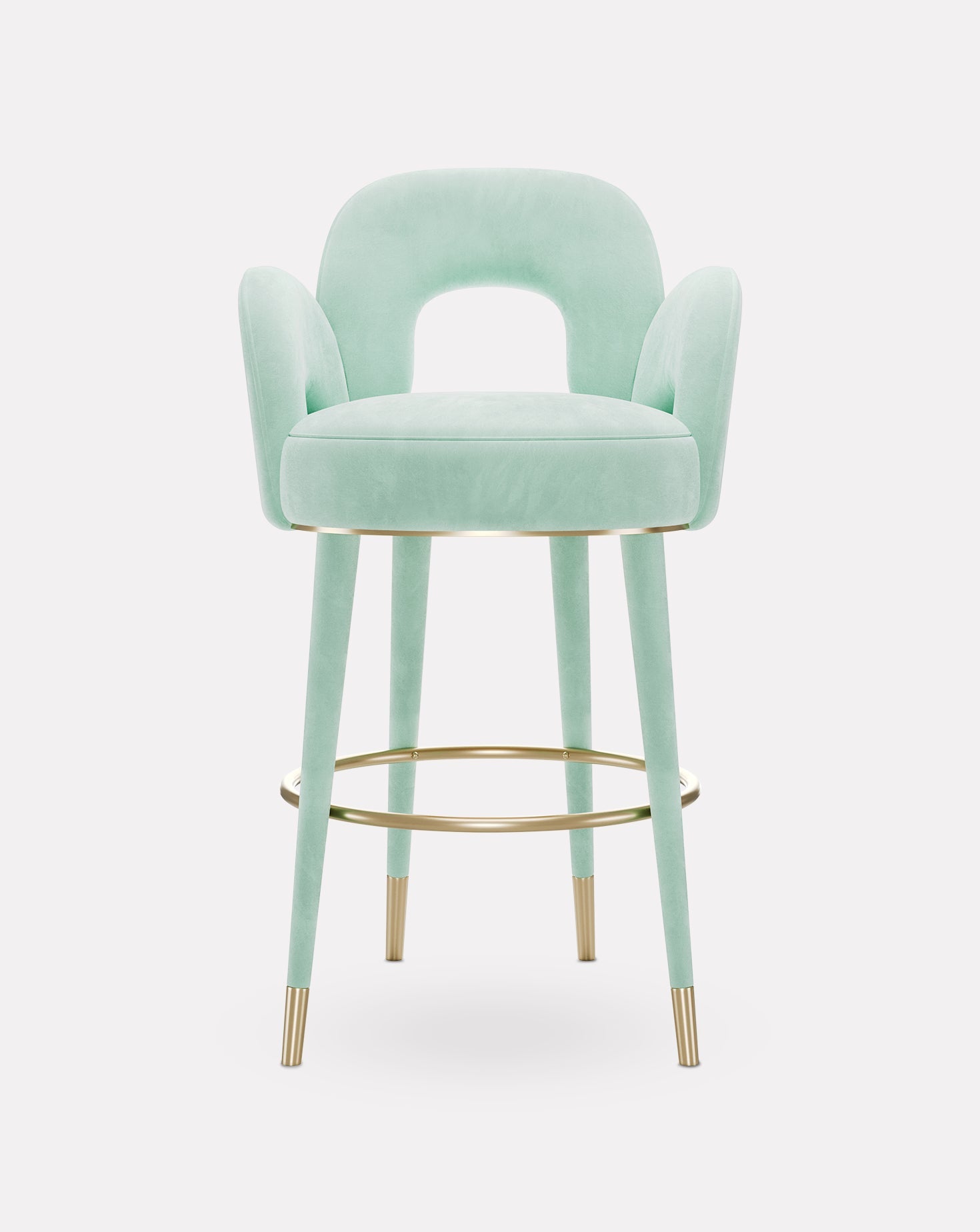 Brushed Brass Bar Stool