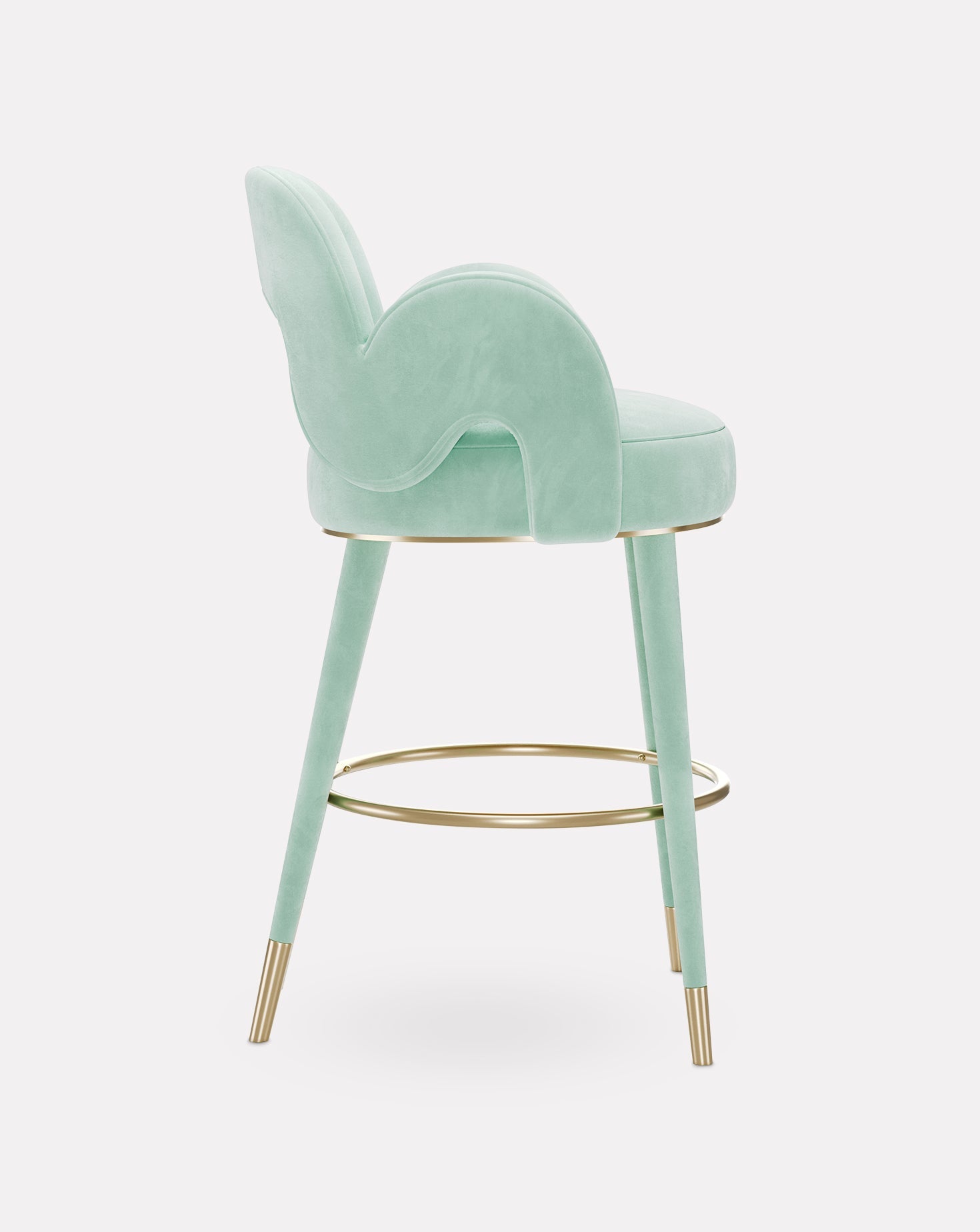 Brushed Brass Bar Stool