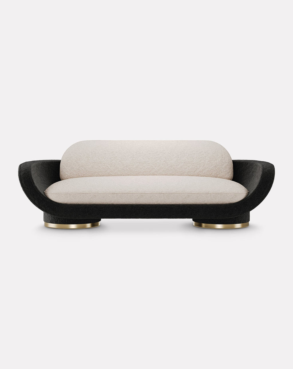 280 Boucle and Brass Sofa