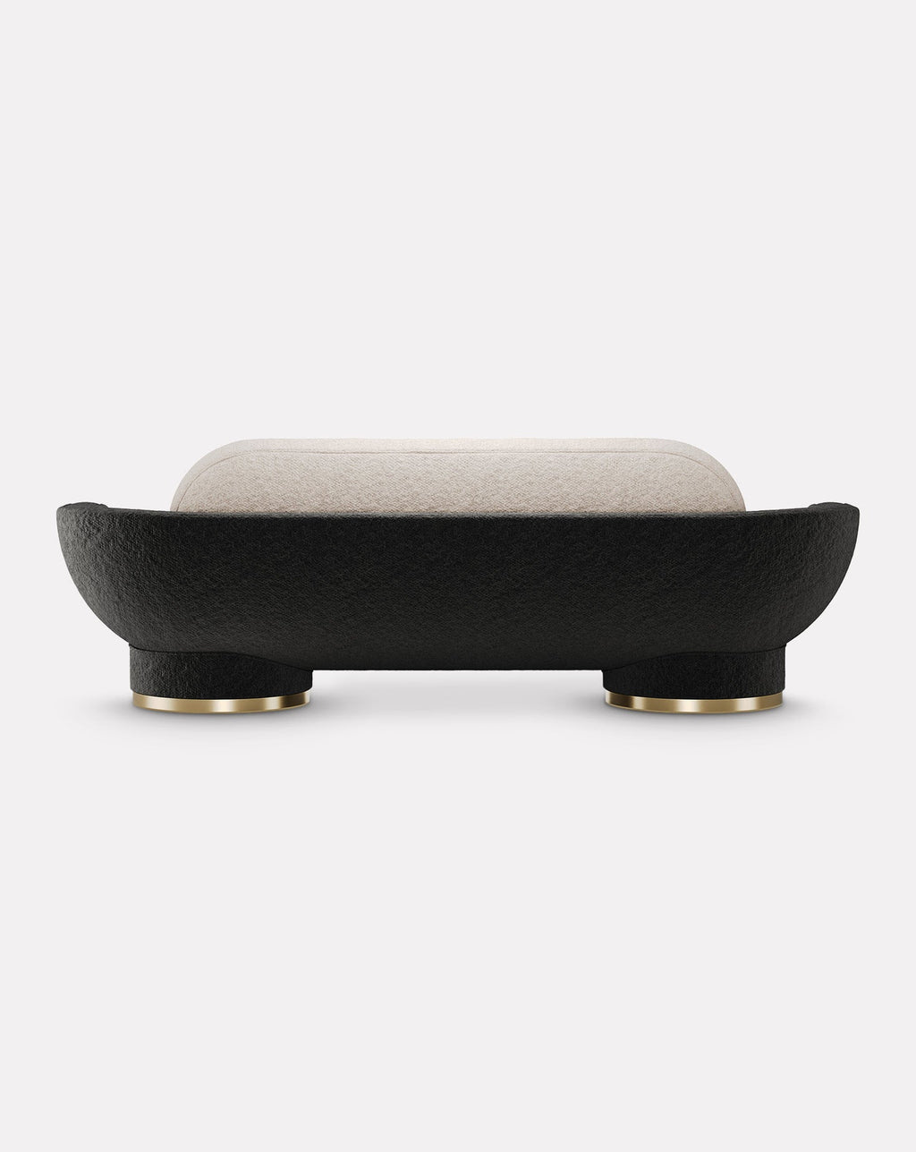 280 Boucle and Brass Sofa