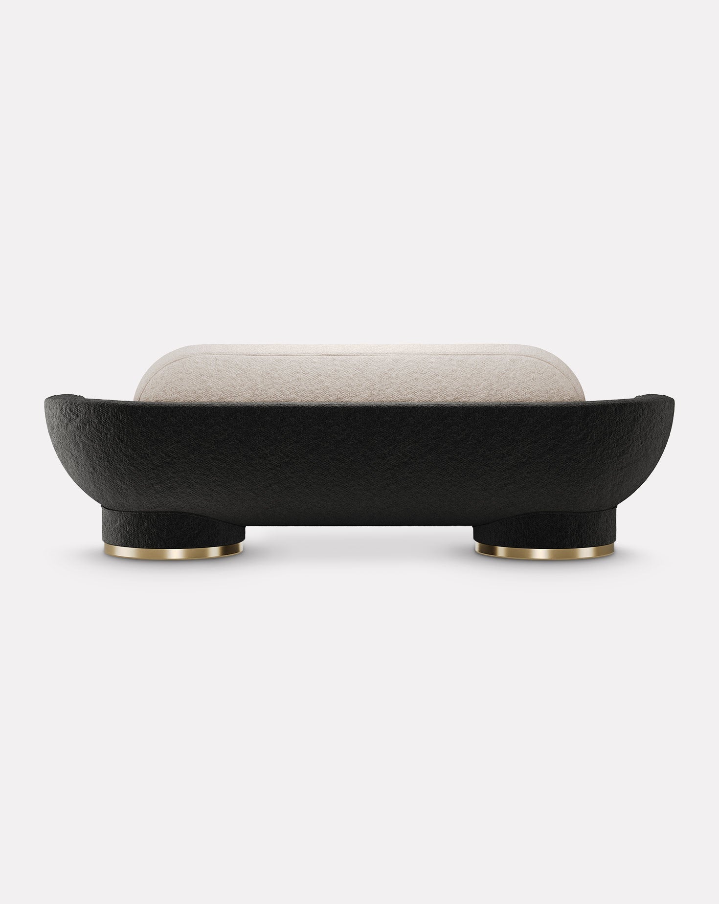 280 Boucle and Brass Sofa