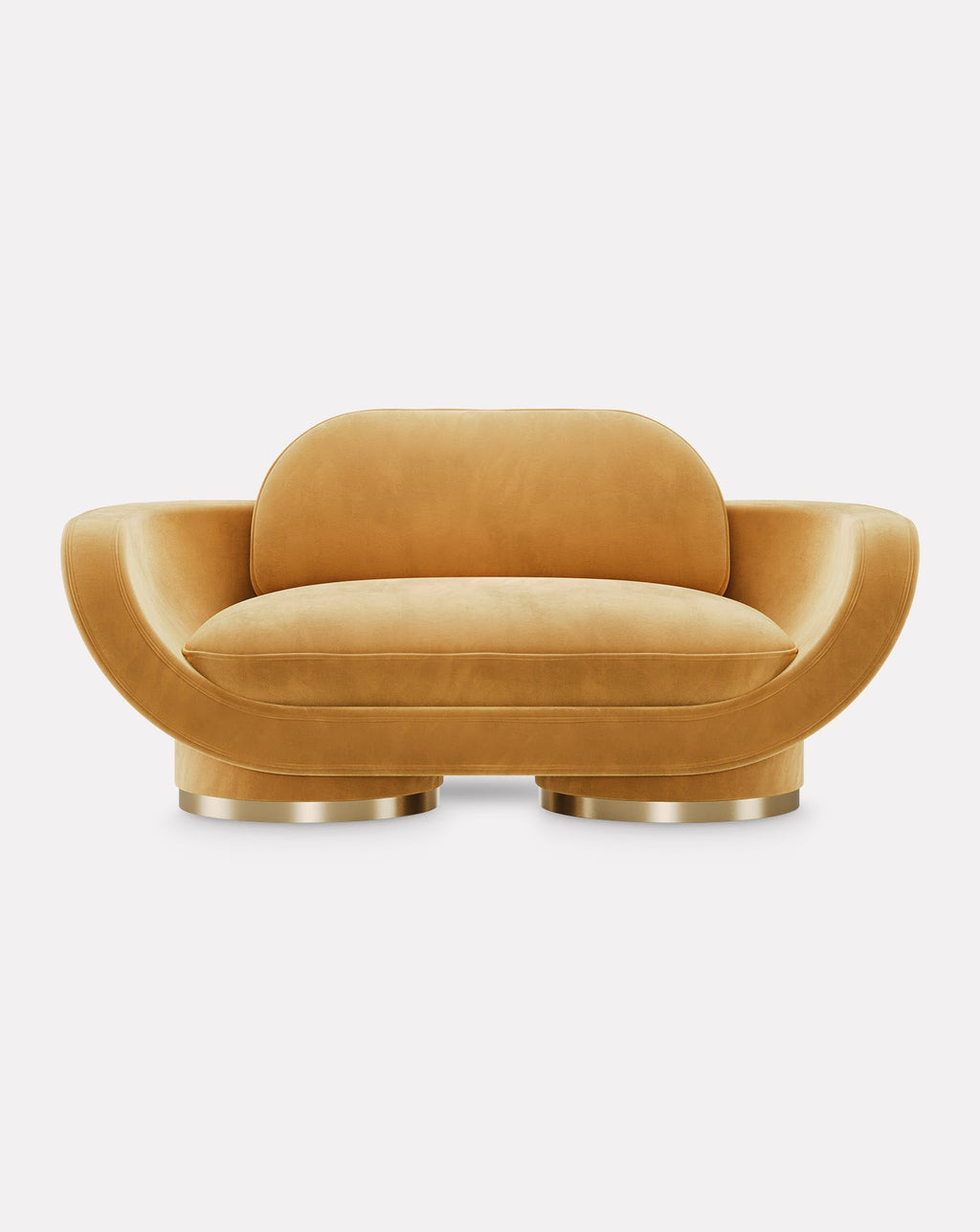 200 Velvet and Brass Sofa
