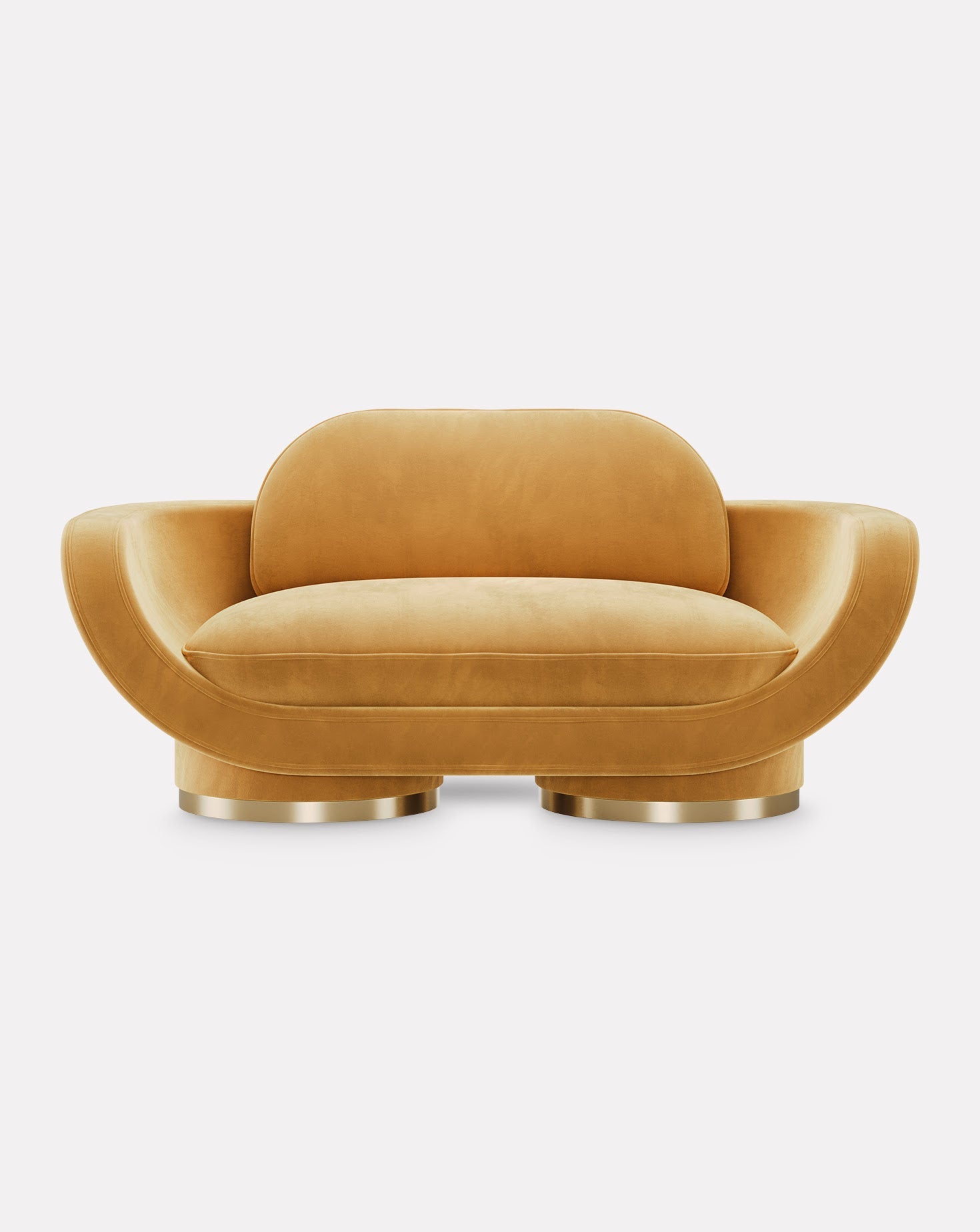 200 Velvet and Brass Sofa