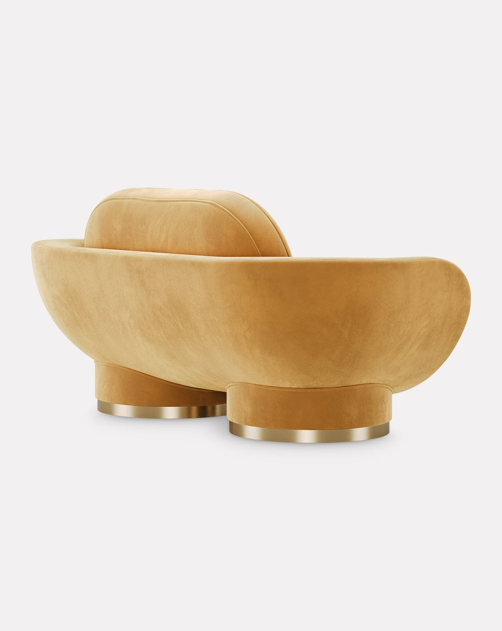 200 Velvet and Brass Sofa