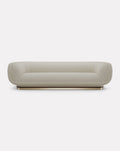 Wanut Wood and Brass Sofa